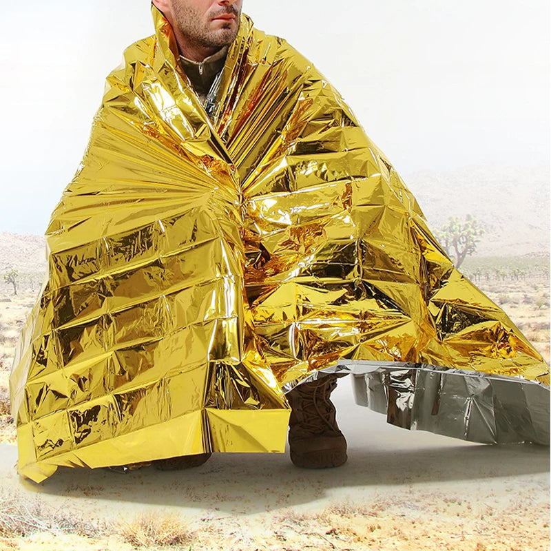Nooddeken – Wind- & Waterdichte Isolatiedeken voor Outdoor, EHBO & Redding