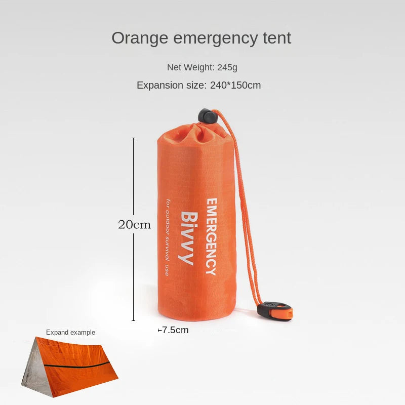 Noodtent 2-Persoons – Waterdichte Bivy Survival Shelter