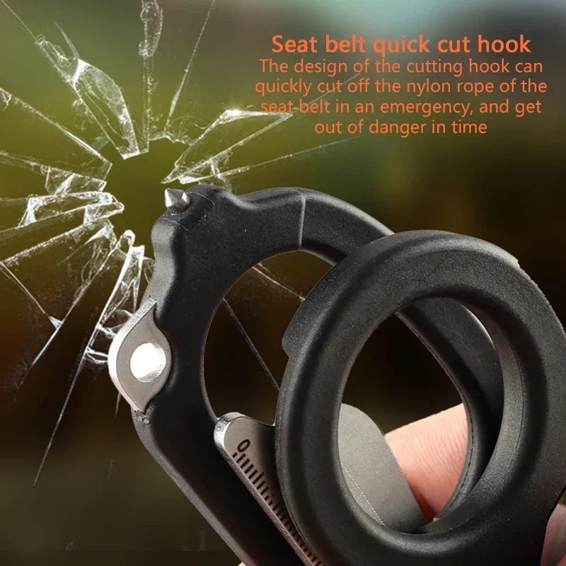 6-in-1 Nood- en Survival Schaar met Beschermhoes – Medische EHBO Schaar, Multifunctioneel Outdoor Reddingsgereedschap