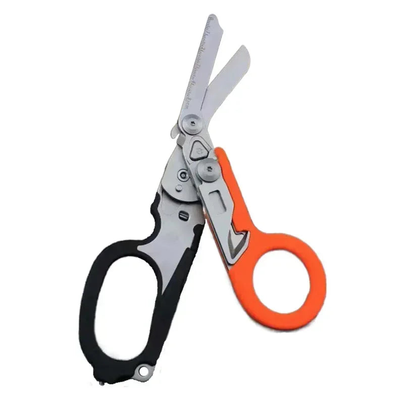 6-in-1 Nood- en Survival Schaar met Beschermhoes – Medische EHBO Schaar, Multifunctioneel Outdoor Reddingsgereedschap