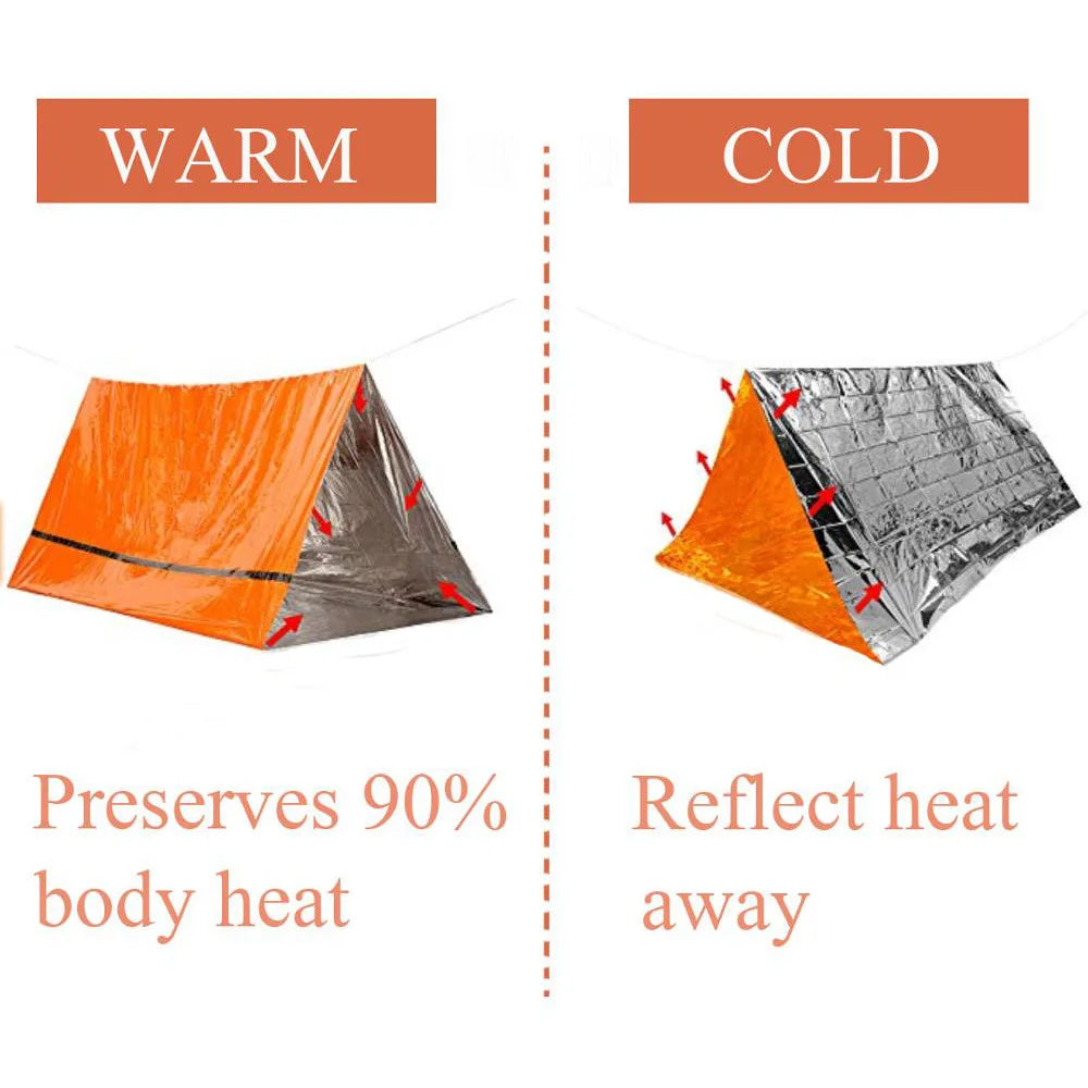 Noodtent 2-Persoons – Waterdichte Bivy Survival Shelter