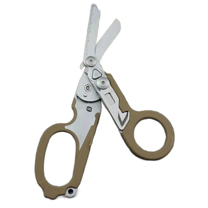 6-in-1 Nood- en Survival Schaar met Beschermhoes – Medische EHBO Schaar, Multifunctioneel Outdoor Reddingsgereedschap