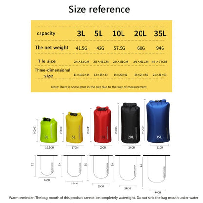 Waterdichte Dry Bag – Ultralichte 3-35L Opbergtas voor Nood, Zwemmen, Kajakken & Outdoor Sport
