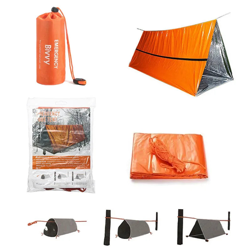 Noodtent 2-Persoons – Waterdichte Bivy Survival Shelter