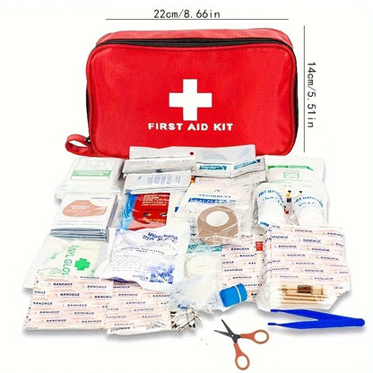 Multifunctionele EHBO-kit – Draagbare Set voor Outdoor, Nood, Hiking & Kamperen