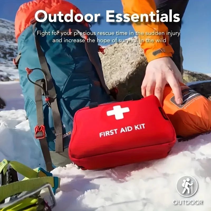 Multifunctionele EHBO-kit – Draagbare Set voor Outdoor, Nood, Hiking & Kamperen
