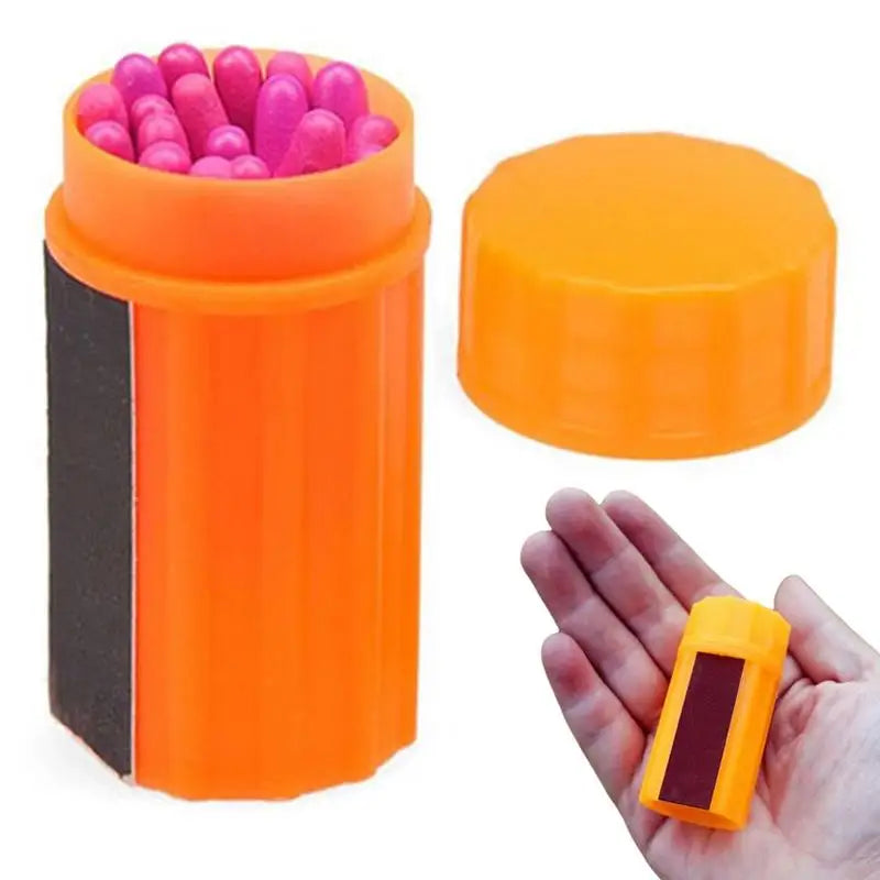 Wind- & Waterdichte Outdoor Lucifers – 20-delige Survival Kit met Opbergdoosje