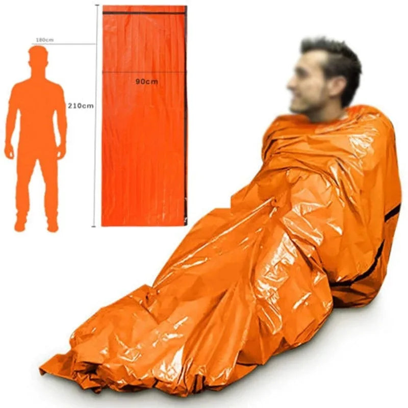 Waterdichte Nood-Slaapzak – Thermische Survival Zak voor Outdoor, Kamperen & EHBO