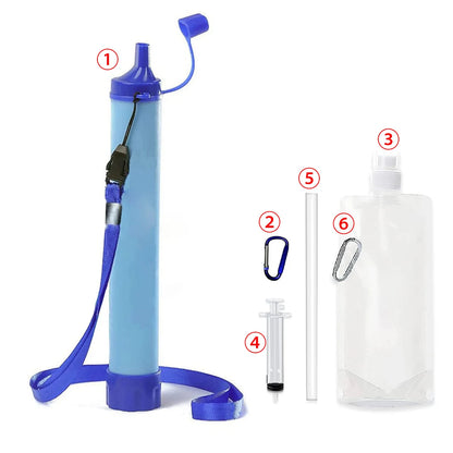 Draagbare Outdoor Waterfilter – Geschikt voor Kamperen, Hiking & Noodsituaties