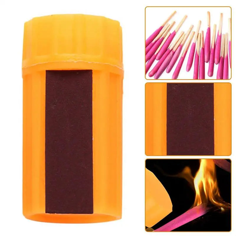 Wind- & Waterdichte Outdoor Lucifers – 20-delige Survival Kit met Opbergdoosje