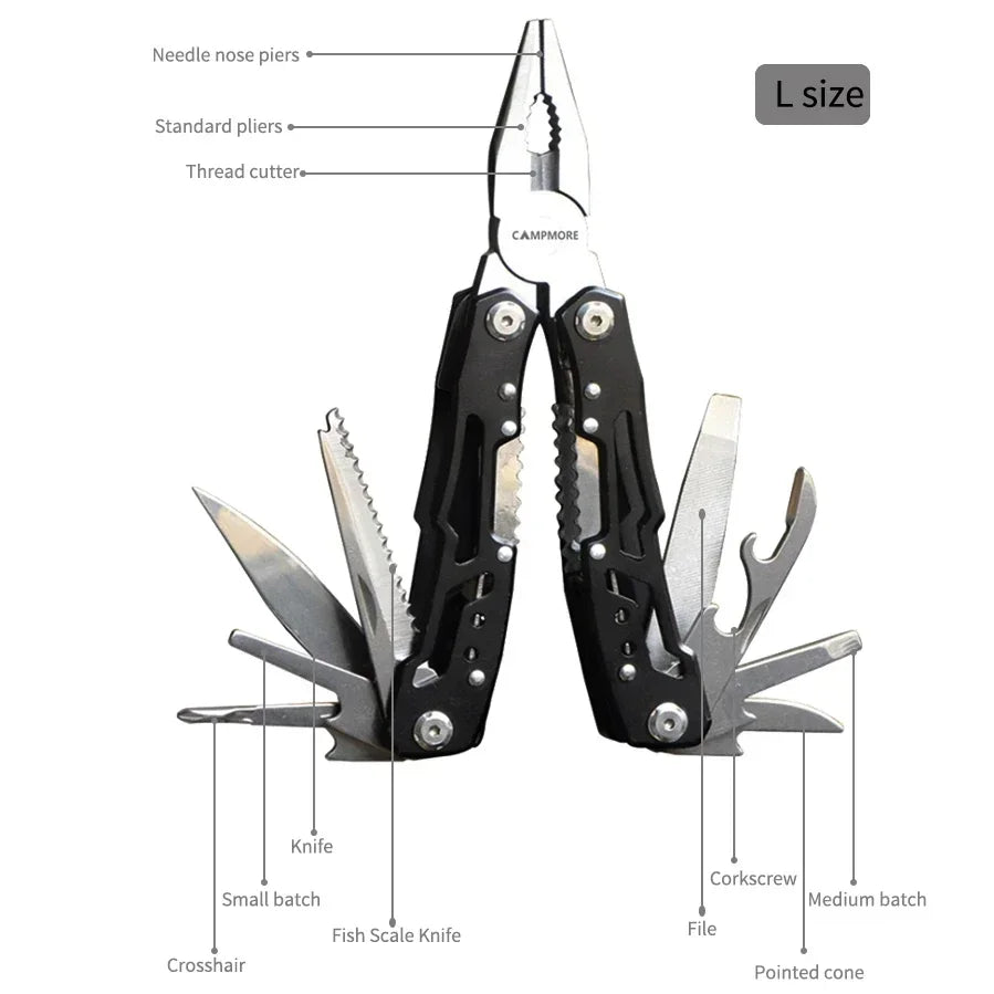Outdoor Multitool – Opvouwbaar Survival Gereedschap Multifunctionele Tang
