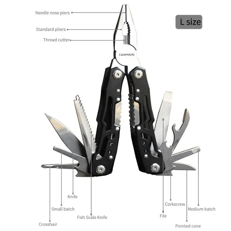 Outdoor Multitool – Opvouwbaar Survival Gereedschap Multifunctionele Tang